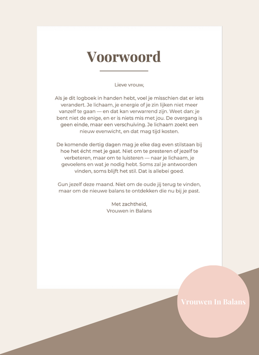 MIJN NIEUWE BALANS - WERKBOEK