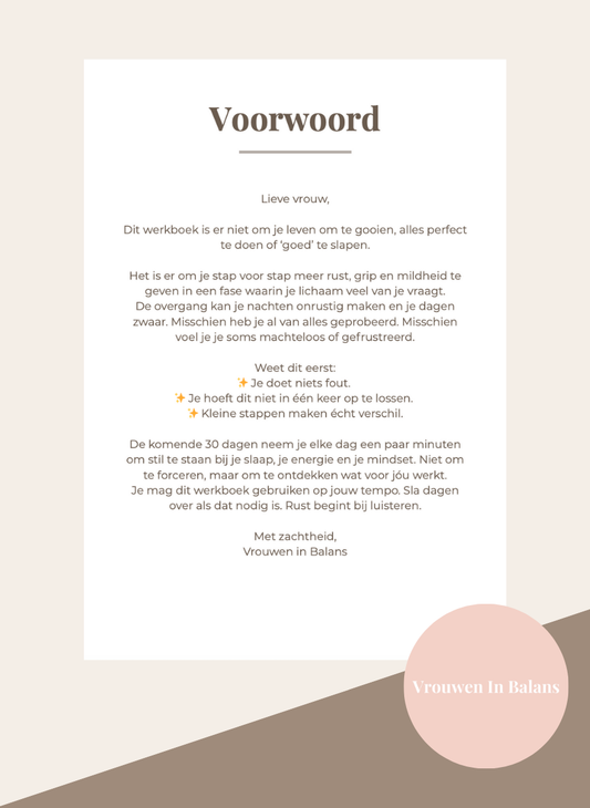 30 DAGEN NAAR MEER RUST - WERKBOEK